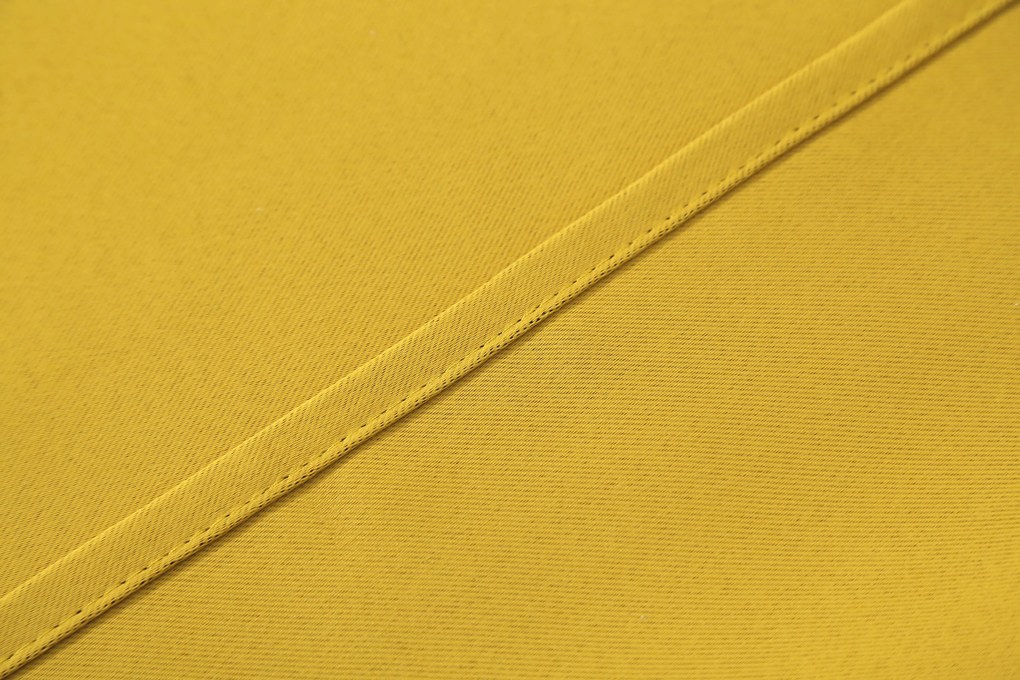 Žltý záves OXFORD 140x250 cm Zavesenie: Kovové krúžky