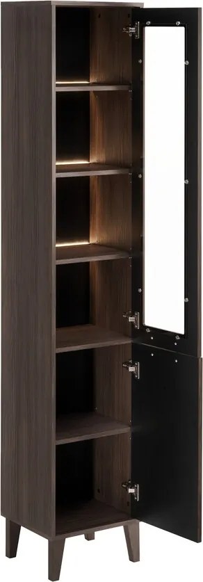 Koupelnová sestava Dorothy River se skříňkami, deskou a umyvadly 120 cm dub ristretto