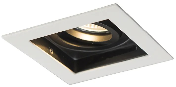 Inteligentné zapustené bodové svietidlo biele vrátane WiFi GU10 nastaviteľné - Carree