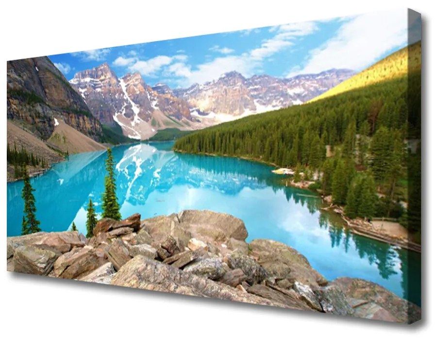 Obraz na plátne Hory jazero príroda 120x60 cm