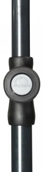 Doppler SUNLINE WATERPROOF 230 x 190 cm – balkónový naklápací slnečník cihlová (terakota kód farby 831), 100 % polyester