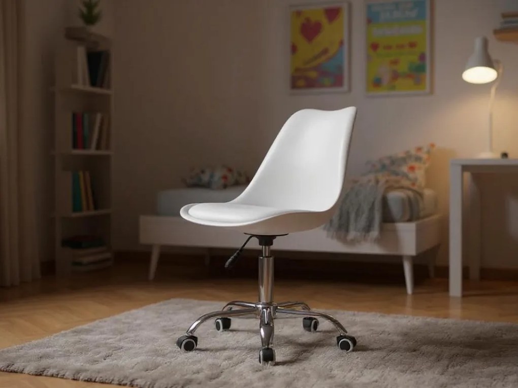 Biela kancelárska stolička PANSY