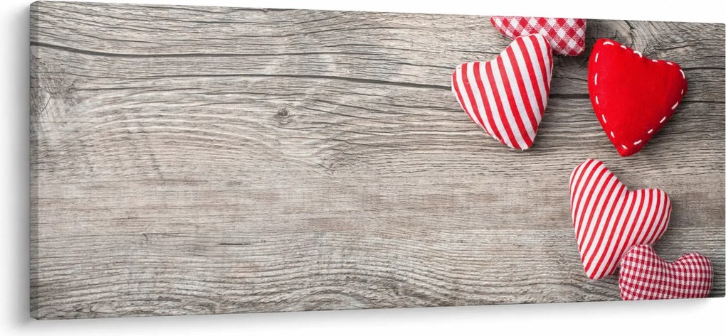 Obraz - Srdiečka (120x50 cm)