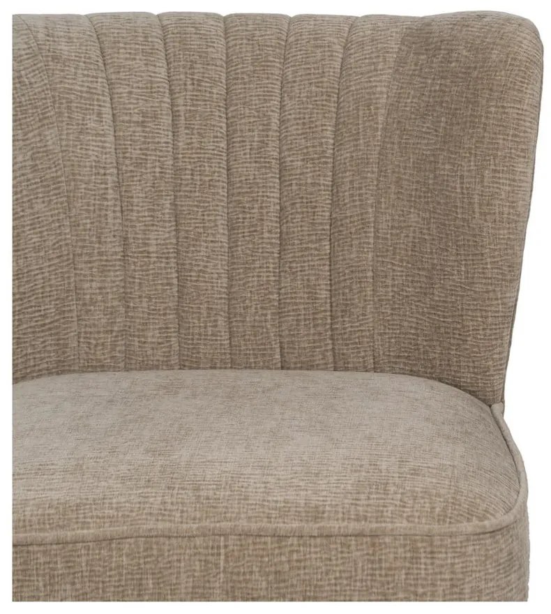 Béžové ženilkové kreslo Glam – Ixia