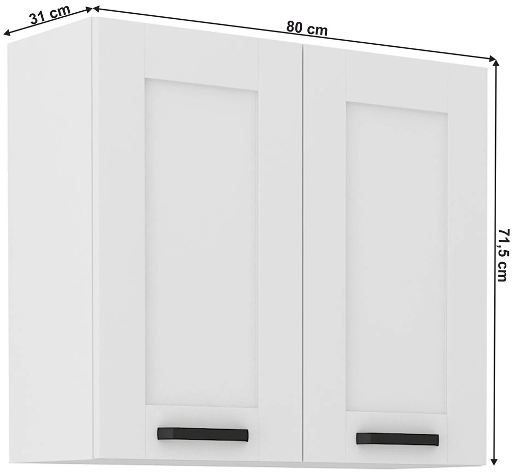 Horná skrinka Lesana 1 (biela) 80 G-72 2 F . Vlastná spoľahlivá doprava až k Vám domov. 1063898