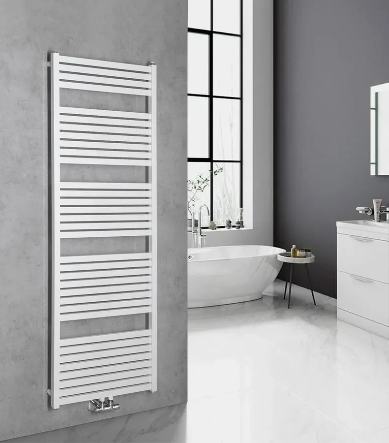 Aqualine Aqualine, TONDI vykurovacie teleso 600x1690 mm, stredové pripojenie, čierna matná, DT496T