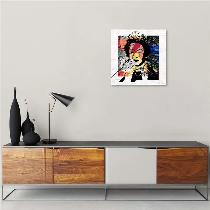 Gario Obraz na plátne Banksy Anglická kráľovná Rozmery: 50 x 50 cm