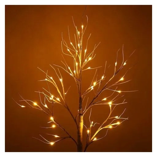 SPRINGOS LED stromček Breza - 120cm, 48LED, IP44, teplá biela