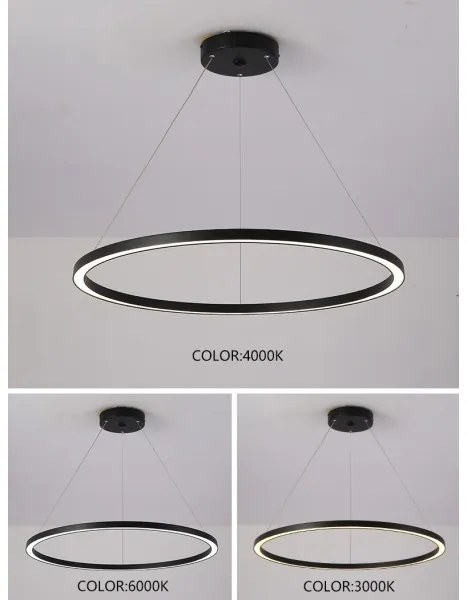 Immax NEO 07158-B80 - LED Stmievateľný luster FINO LED/60W/230V Tuya čierna + DO