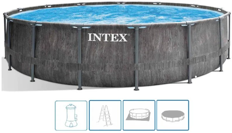 INTEX GREYWOOD PRISM FRAME PREMIUM POOLS Bazén set 549 x 122 cm 26744NP