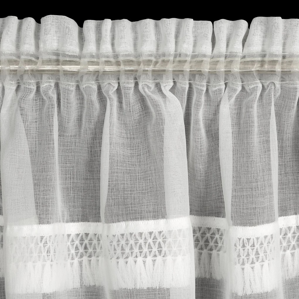 ZÁCLONA NA PÁSKE KIRA1 140X270 CM BIELA