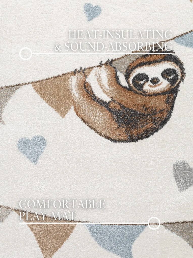 Detský kusový koberec Villeroy & Boch Boho Kids 106305 Cream Multicolor, 120x170, biela, detská izba, Villeroy & Boch