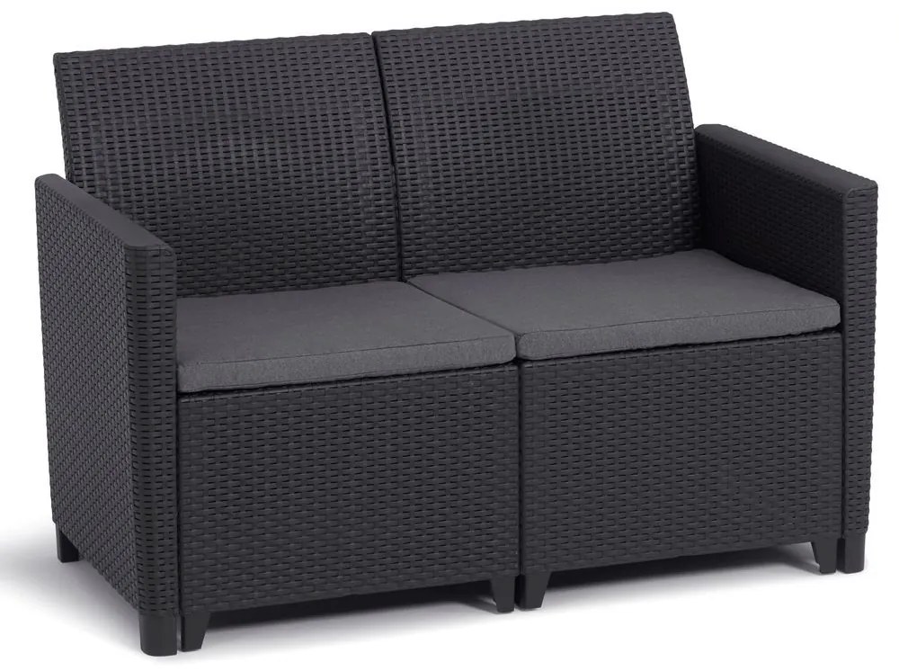 Záhradná pohovka CLARA 2 seater | grafit