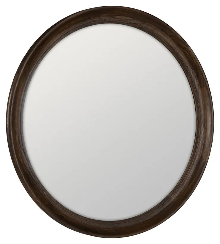 Nástenné zrkadlo s dreveným rámom ø 110,5 cm Paula – Ixia