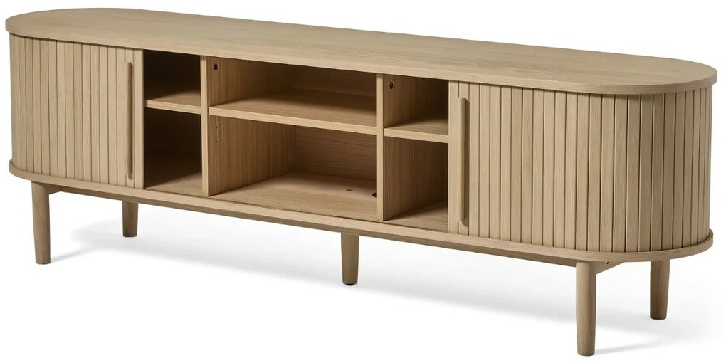Dizajnový TV stolík Palomino 180 cm biely dub