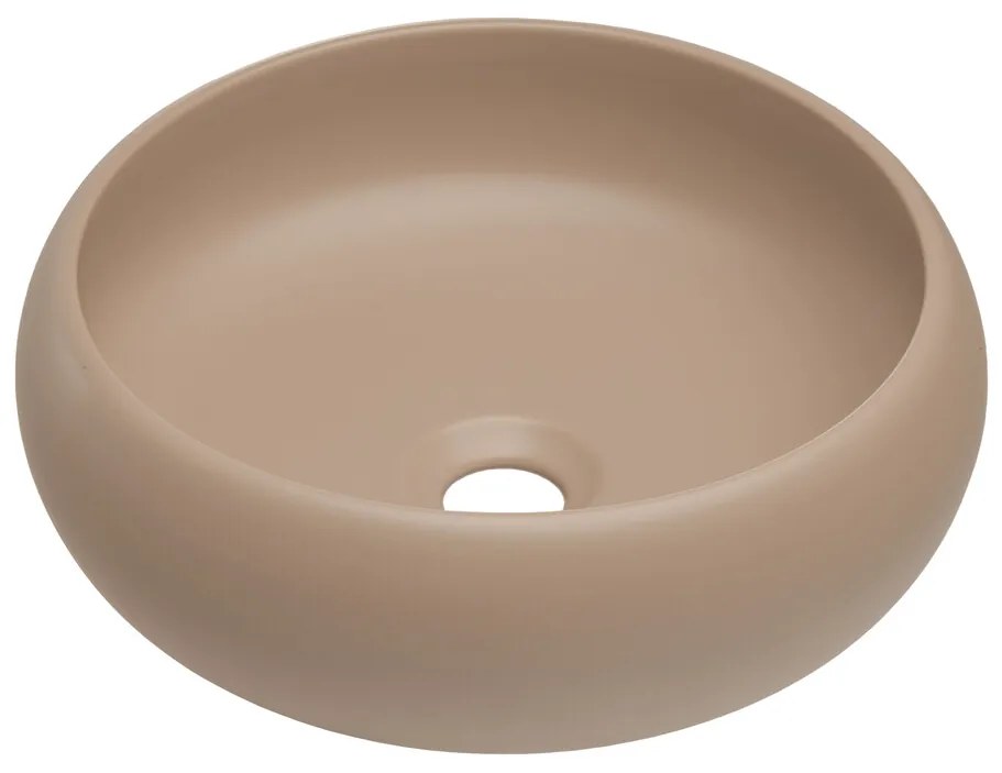 Závesná skrinka Iconic II s doskou a umývadlom 80 cm kašmír/dub coast evoke