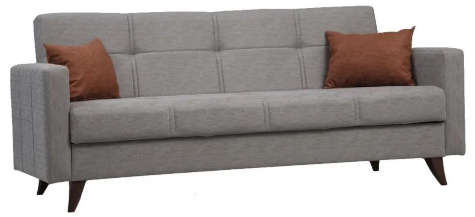 Trojmiestná rozkladacia pohovka KORFU svetlosivá