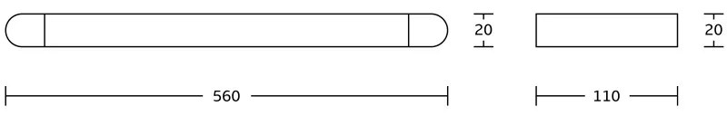 Mexen Adox, 2-radový držiak na uteráky, čierna matná, 7018225-70