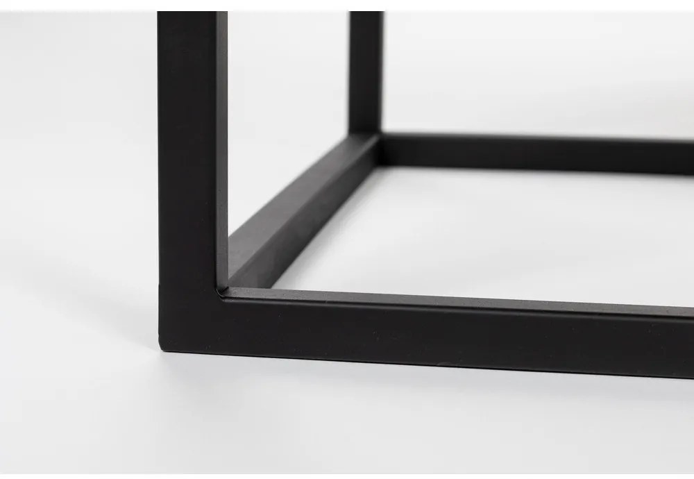 Čierny ratanový TV stolík 38x55 cm Guuji – White Label