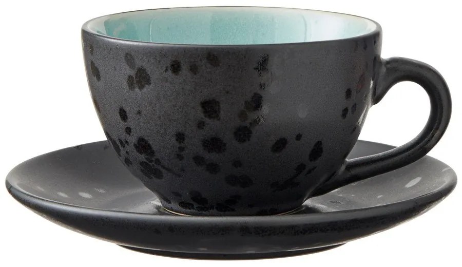 Čierne šálky z kameniny v súprave 4 ks 240 ml Black/Mix – Bitz