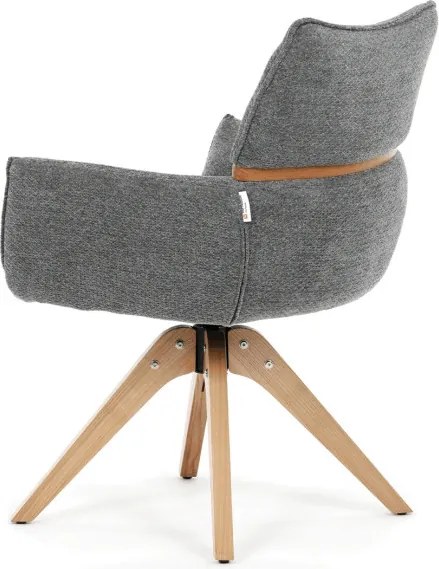 Jedálenská stolička sivá DCH-D1348 GREY2