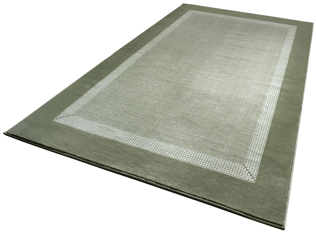 Hanse Home, Kusový koberec Basic 105487 Green, 200x290, zelená, chodba / predsieň