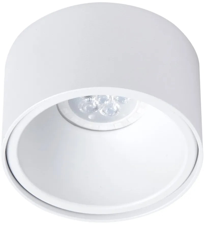 EUlight Podhľadové svietidlo Bali Round, 1x biele kovové tienidlo, w