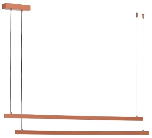 Argon 8837 - LED Luster na lanku MIAMI LED/74W/230V 3000K hnedá