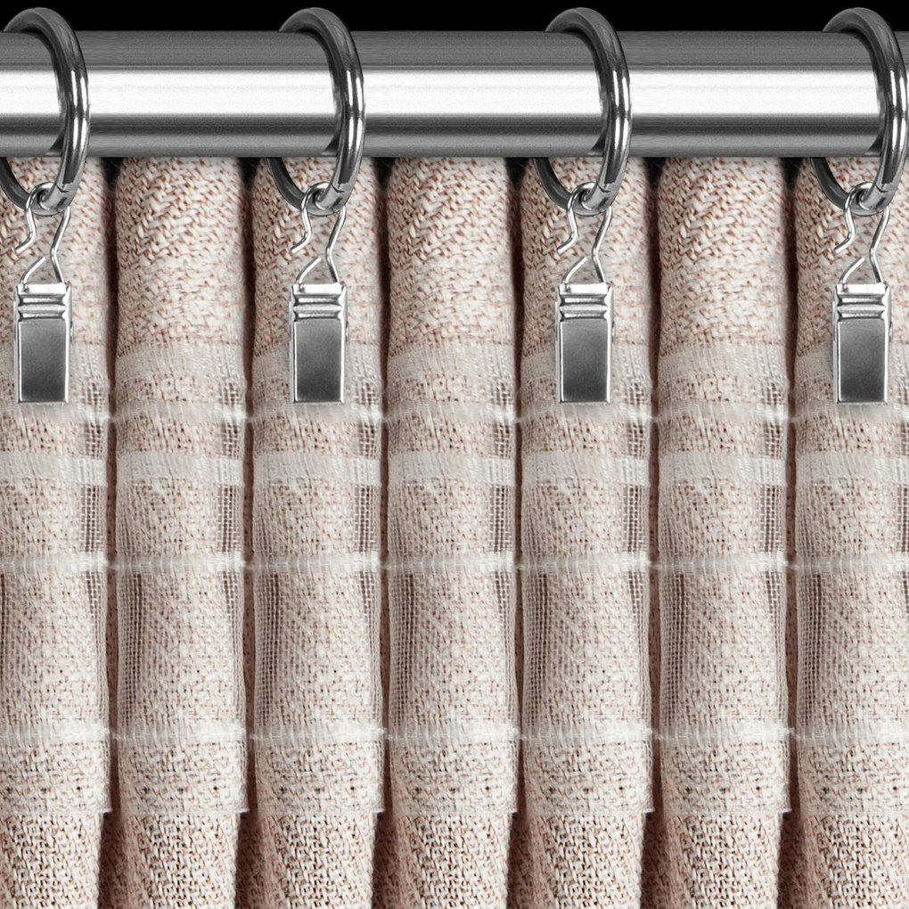 ZÁVES NA PÁSKE LEYA 140X270 CM BÉŽOVÁ