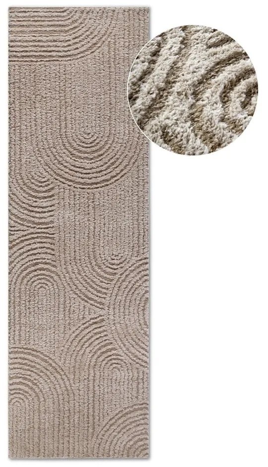 Béžový behúň 80x240 cm Chappe Beige – Elle Decoration