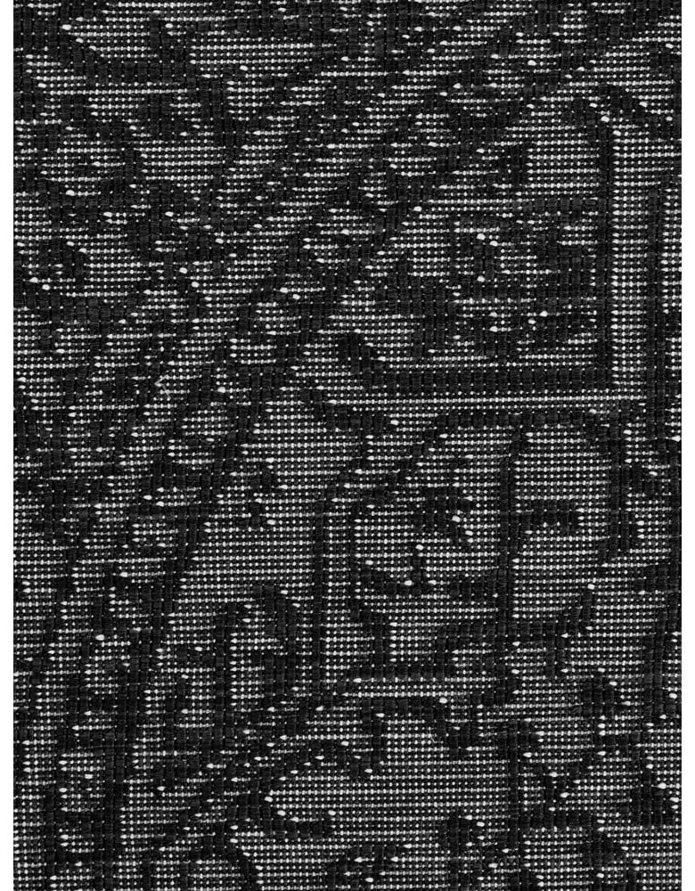 Čierno-biely okrúhly vnútorný a vonkajší koberec ø 160 cm Duet Kona – NORTHRUGS