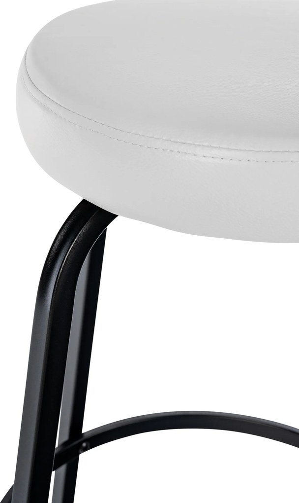 Barová stolička Kamari koženka - biela
