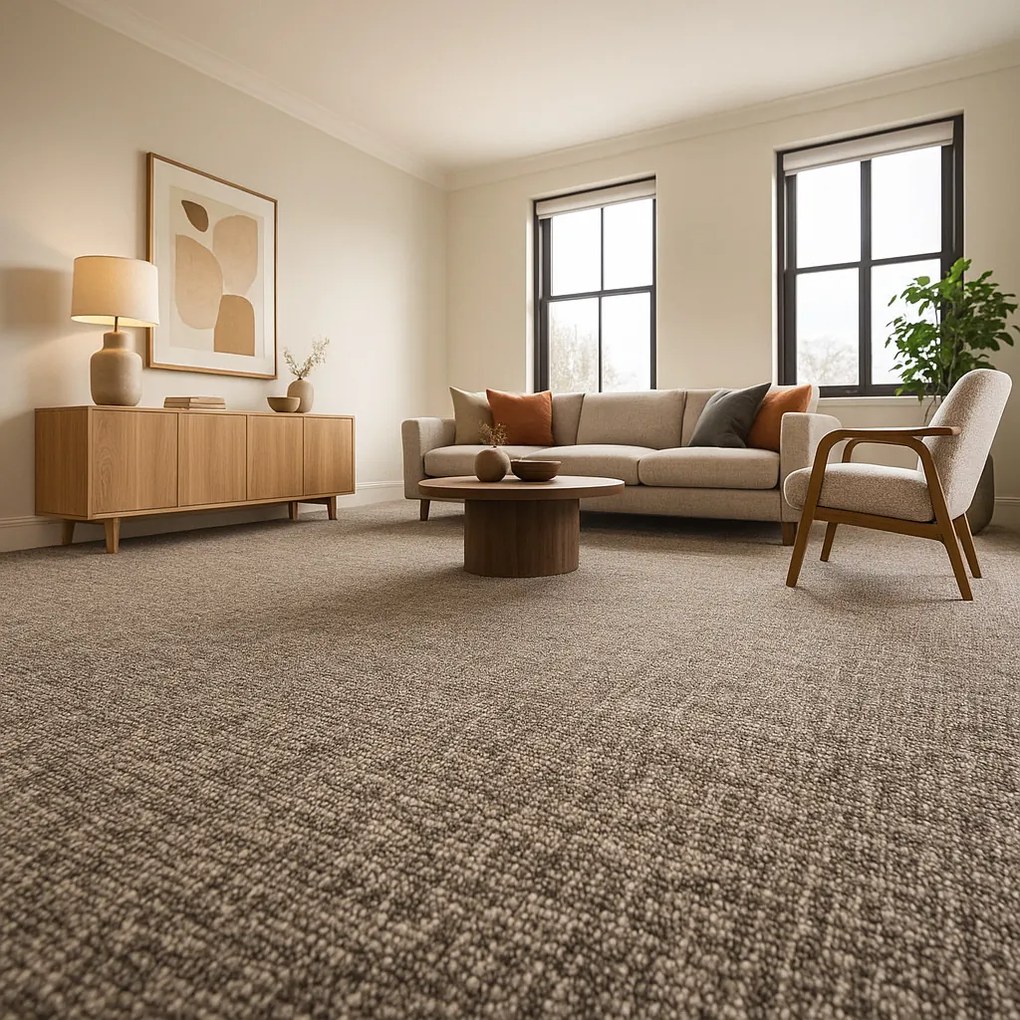 Koberec metráž Optik 16 šedobéžová, na mieru, šíře 3m,4m,5m, šedá, filc, chodba / predsieň, Spoltex