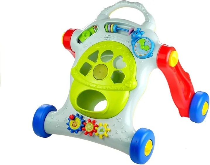 LEAN Toys Farebný vzdelávací kočík pre deti Hra svieti