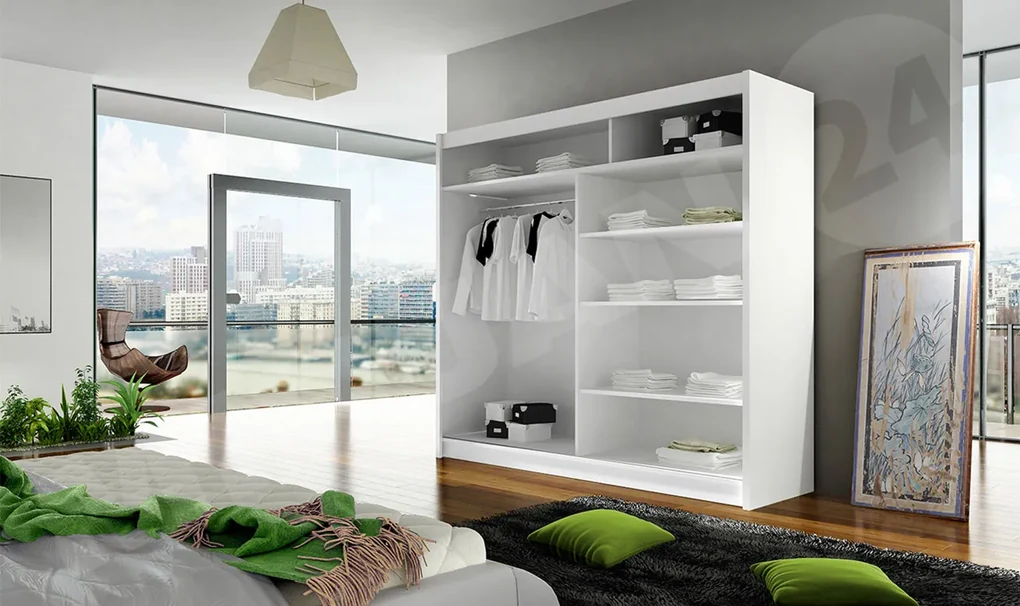 Skriňa London IV, Farby: sonoma, Osvetlenie: osvetlenie LED RGB - farebné