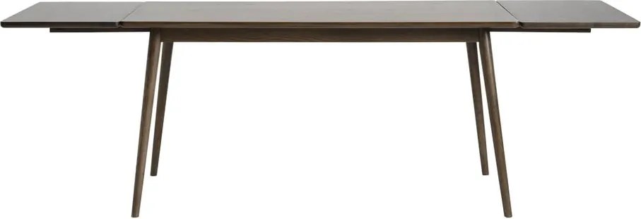 Hnedý rozkladací jedálenský stôl s doskou v dubovom dekore 150x90 cm Barrali – Unique Furniture