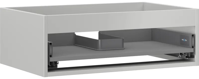 Mexen Box-A, závesná skrinka 70 cm, 1 zásuvka, sivá matná, 91AX0-0700-235-1-62