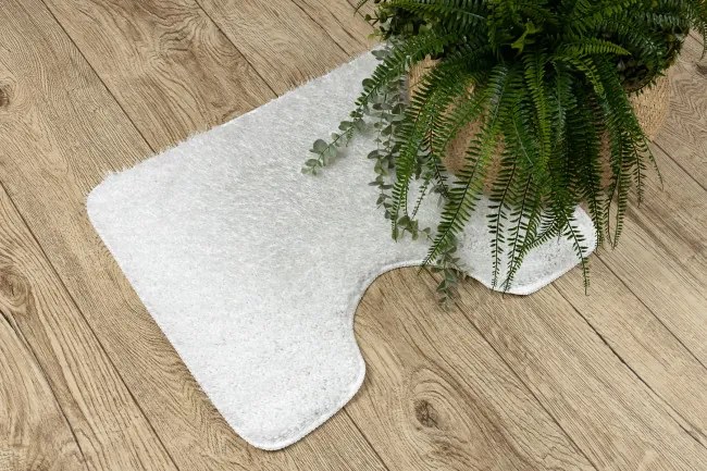 Sada kúpeľňových koberčekov SYNERGY glamour / lurex, biela