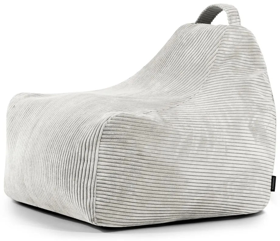 Krémový menčestrový detský sedací vak Game Amuse – SLOWDOWN