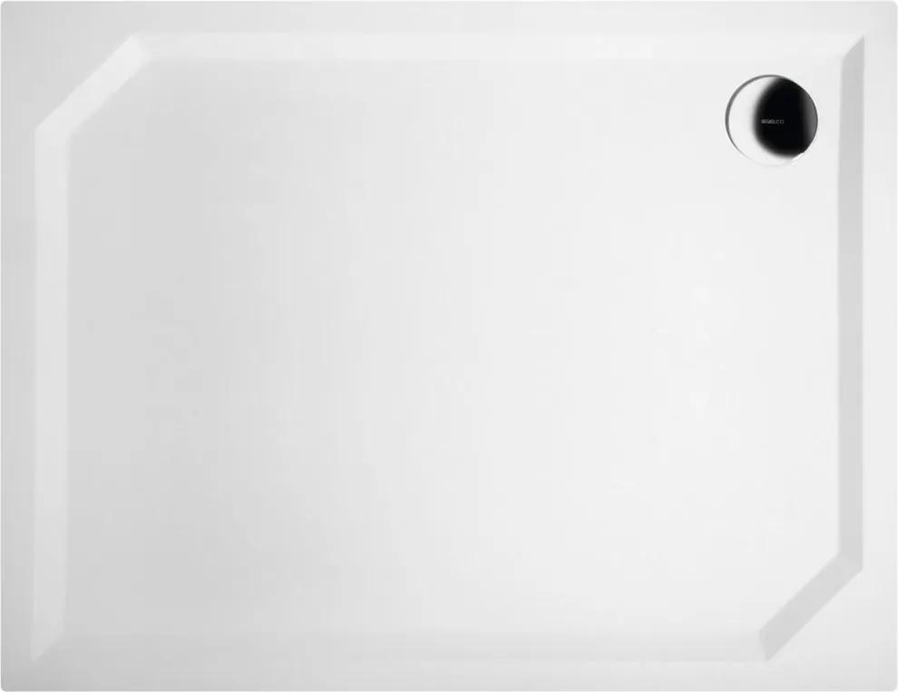 GELCO - SARA sprchová vanička z liateho mramoru, obdĺžnik 90x70x4cm, hladká HS9070