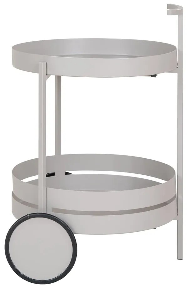 Kovový servírovací stolík na kolieskach 40x49,5 cm Beja – House Nordic
