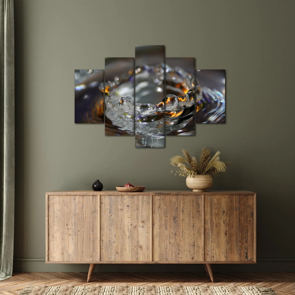 Obraz náramku z kvapiek vody (150x105 cm)