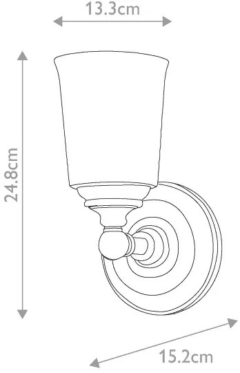Elstead FE-HUGOLAKE1BATH - LED Kúpeľňové svietidlo HUGOLAKE 1xG9/3W/230V IP44