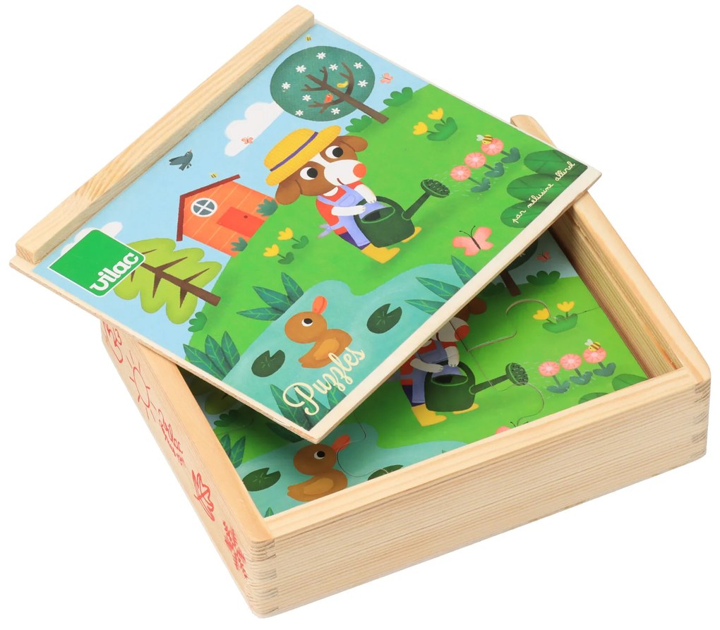 Vilac Drevené puzzle - 4 ročné obdobia