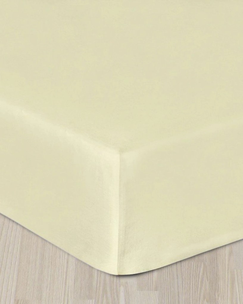 Saténová napínacia plachta krémová 200 × 220 cm