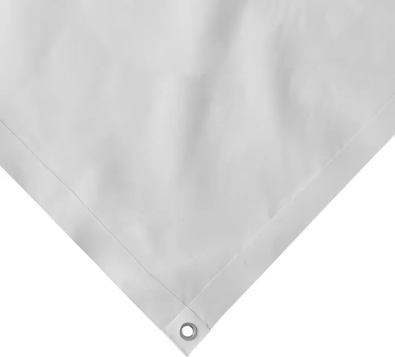 JAGO Plachta 650 g/m², hliníkové oká, biela, 3 x 6 m