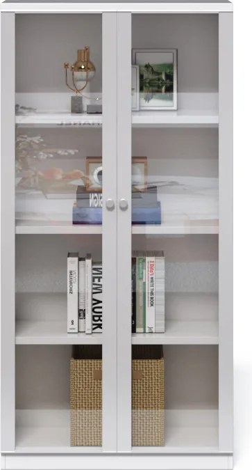 Kancelárska knižnica Houseland Prime Core 01 80 cm biela