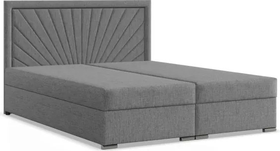 Manželská posteľ VICENZA 180×200 cm sivá