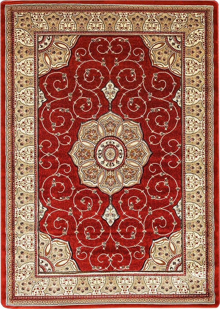 Koberec Adora 5792 Terra – hnedý obdĺžnikový koberec so vzorom Rozmer: 200x290 cm