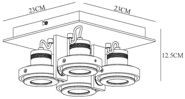 Lucide 17906/21/31 - LED Stmievateľné bodové svietidlo LANDA 4xGU10/5W/230V biela